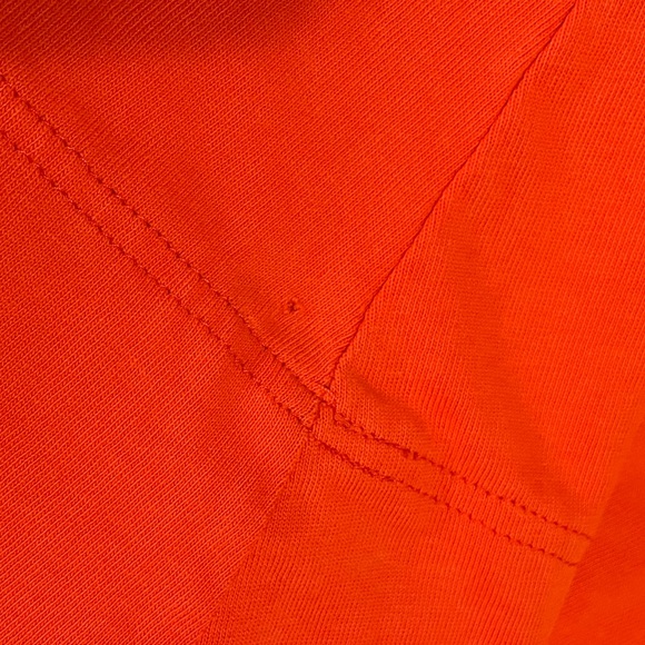 Anthropologie Bright Orange Peasant Tie Neck Dress Size M - Picture 7 of 7